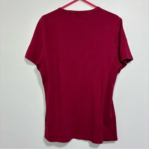 Gymshark Men's Large Spellout Red T Shirt Short Sleeve Activewear Gym Workout - Picture 5 of 8